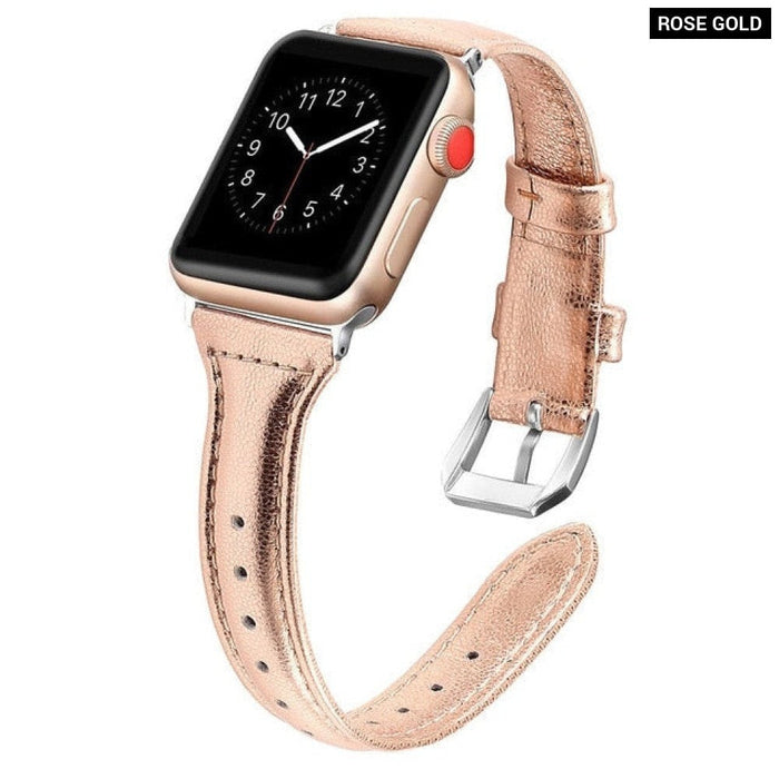 Genuine Leather Women Strap For Apple Watch