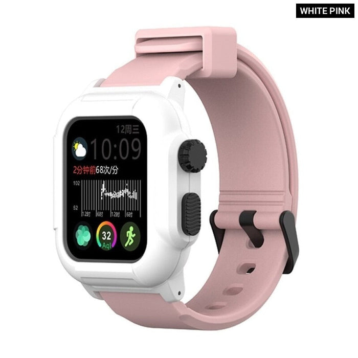 Silicone Waterproof Protective Sports Strap For Apple Watch