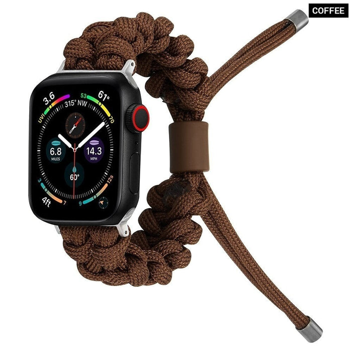 Nylon Braided Watch Band Strap For Apple Watch