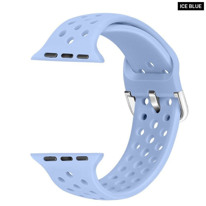 Silicone Strap For Apple Watch Series 6, SE, 5, 4, 3