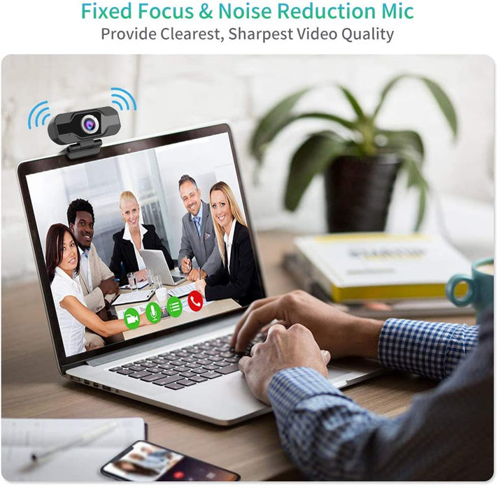 1080P HD Built-in Microphone USB Pro Stream Webcam For Desktop Laptops PC, IOS Windows M2