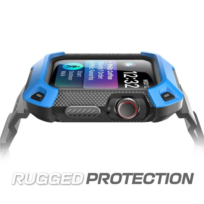 Rugged Protective Case with Strap Bands For Apple Watch Series 6/SE/5/4