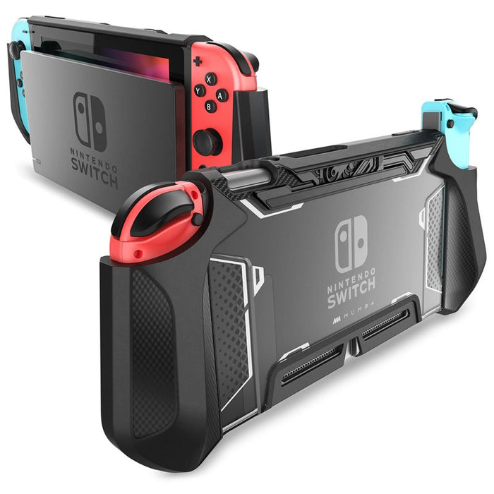 For Nintendo Switch Case MUMBA Series Blade TPU Grip Protective Cover Dockable Case Compatible with Console & Joy-Con Controller