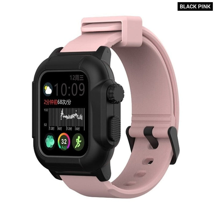 Silicone Waterproof Protective Sports Strap For Apple Watch