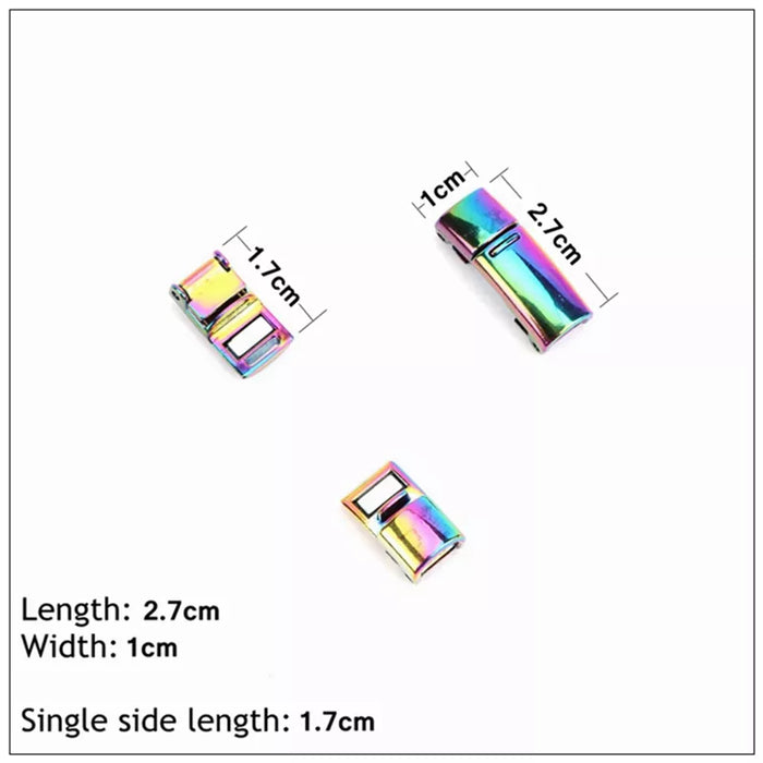 4pcs/1pair Metal Magnetic Buckle Af1 Sneaker Shoe Laces