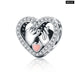 Family Heart Charm Bead For Bracelet