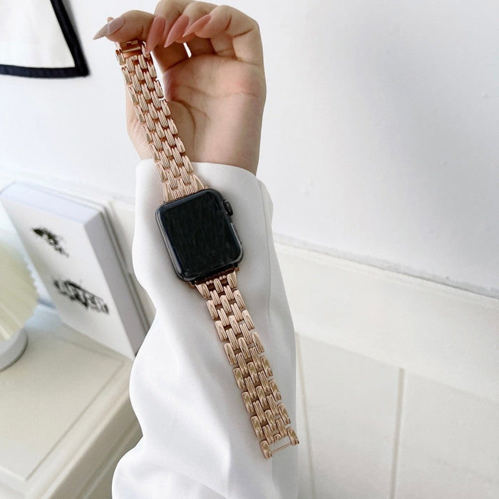 Luxury Diamond Steel Loop Strap For Apple Watch