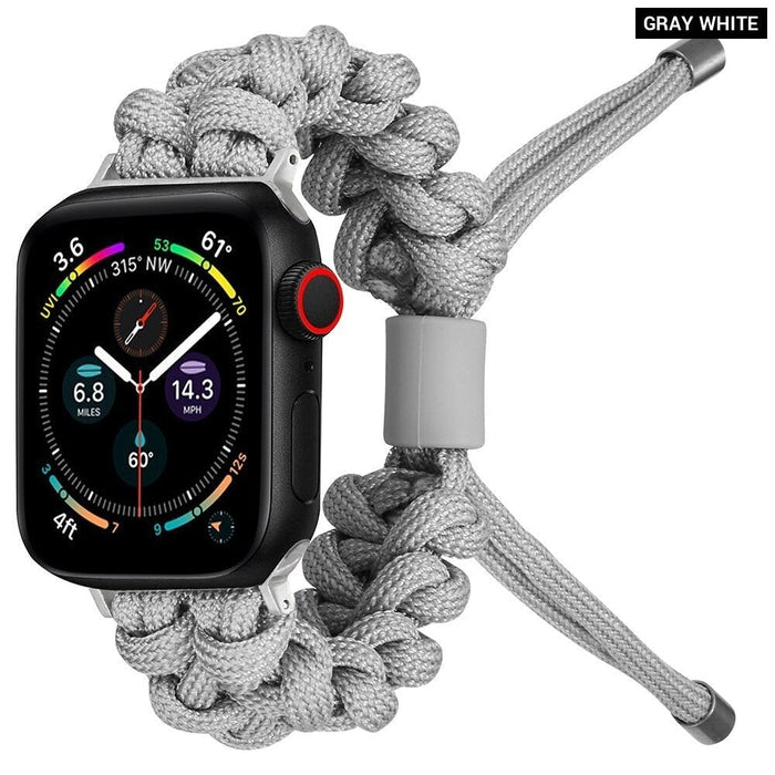 Nylon Braided Watch Band Strap For Apple Watch