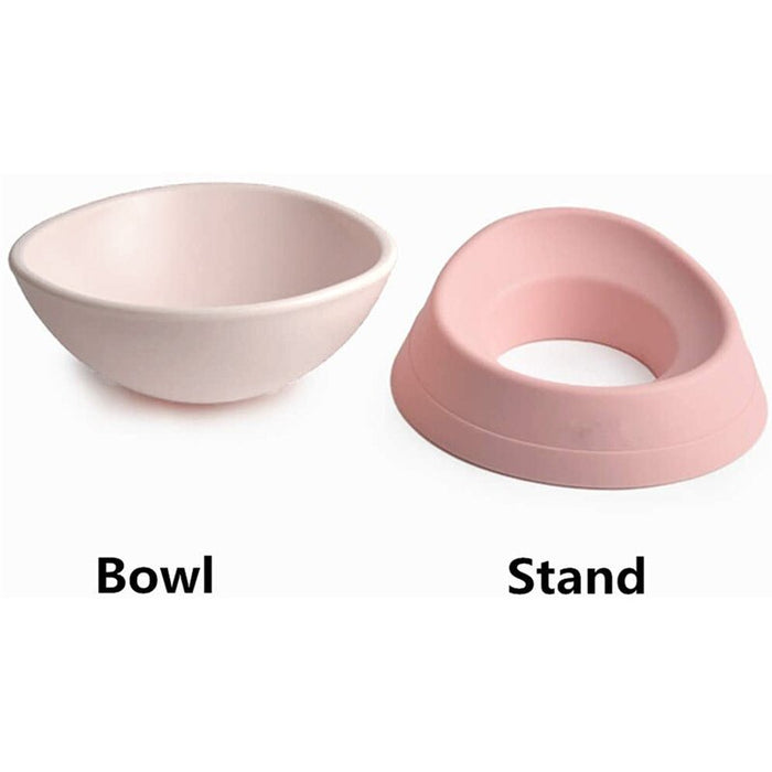 Safe Adjustable Tilted Dog Feeder Bowl With Stand