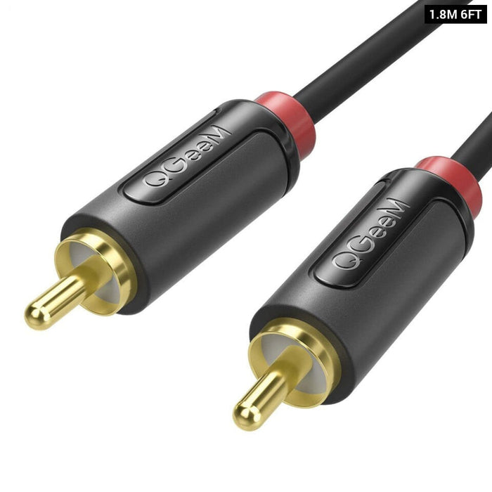 Qgeem Rca To Rca Audio Splitter Cable For Tv