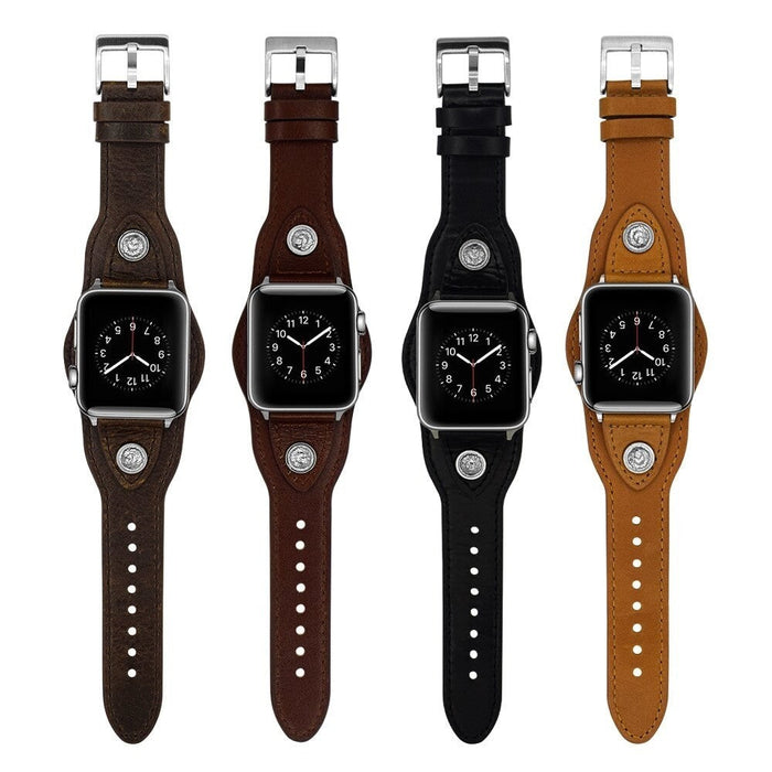 Genuine Leather Retro Strap For Apple Watch