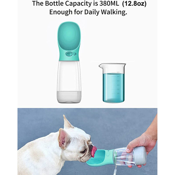 Portable Safe Travel Dog Water Bottle With Poop Bag Dispenser Perfect For Walking Hiking