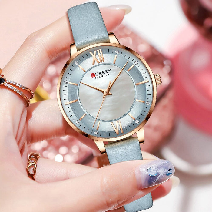 Watches for Women Stylish Luxury Quartz Ladies Clock Elegant Classic Leather Female Wristwatches