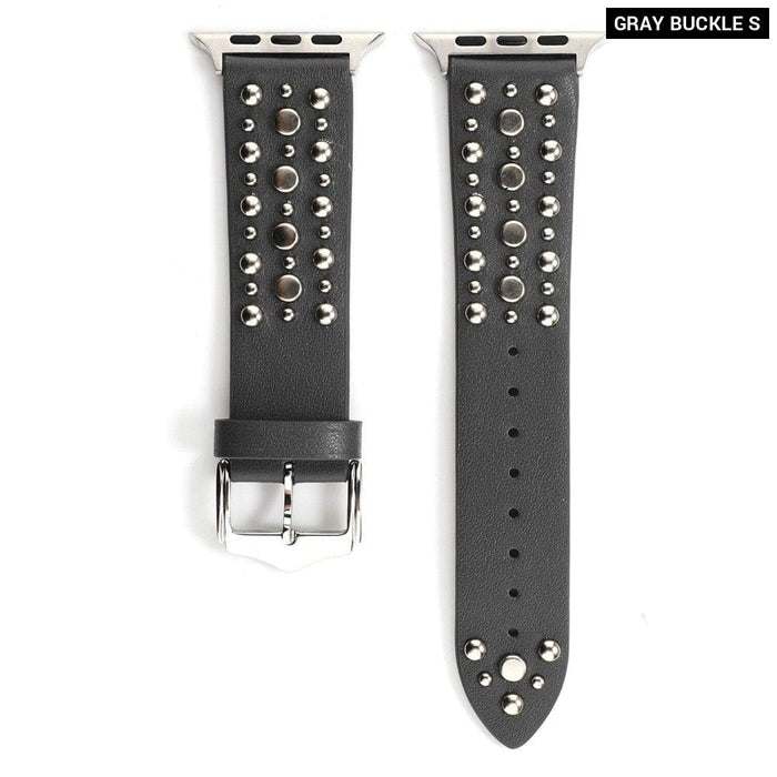 Leather Rivets Bracelet Band for Apple Watch