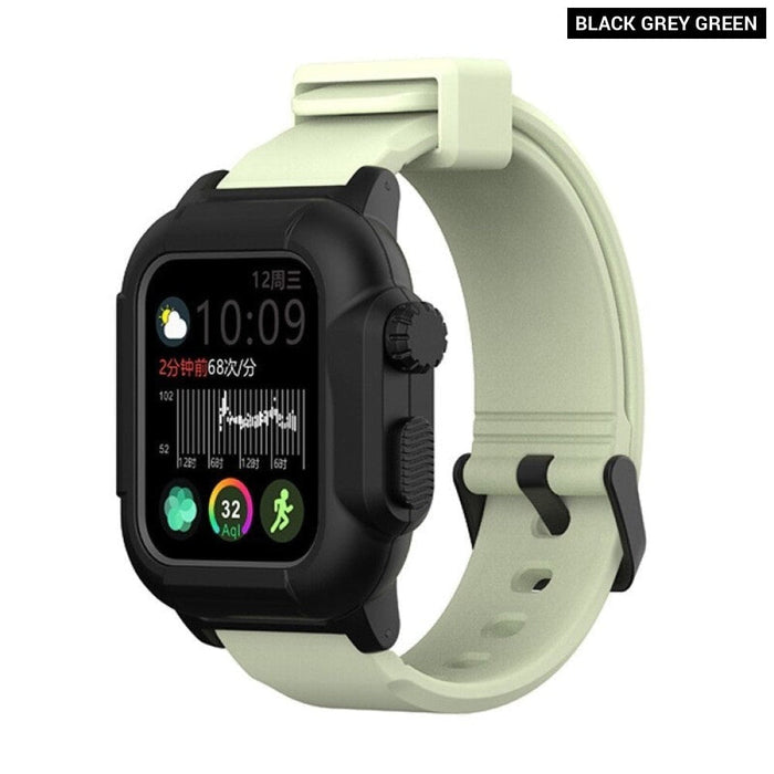 Silicone Waterproof Protective Sports Strap For Apple Watch