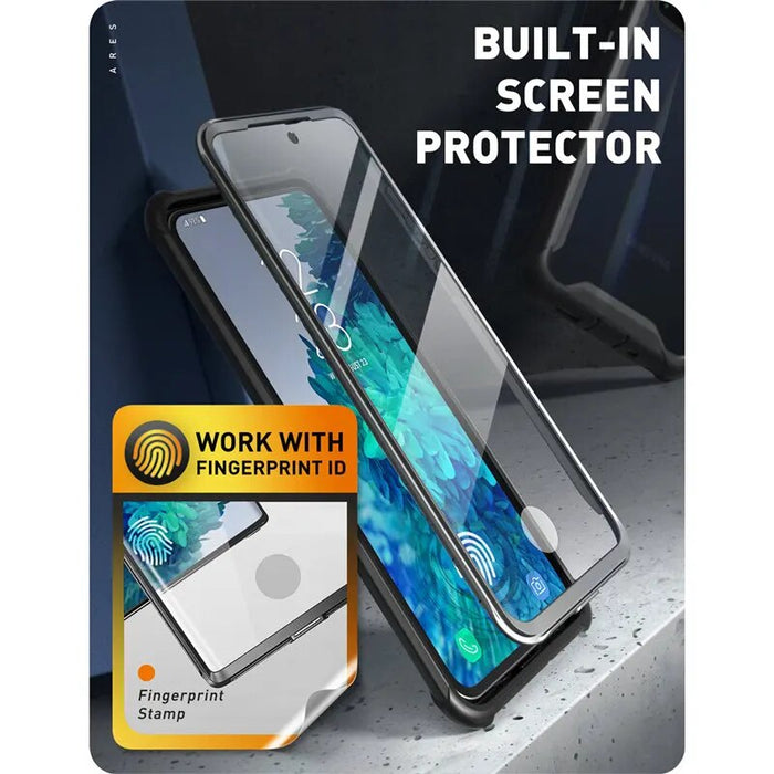 Full-Body Rugged Clear Bumper Case With Built-in Screen Protector For Samsung Galaxy S20 FE 5G