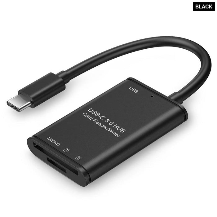 Memory Card Reader USB 3.1 Type C to USB 3.0 OTG Adapter Office Caring Computer USB Type C Memory Card Reader for Laptop Phone