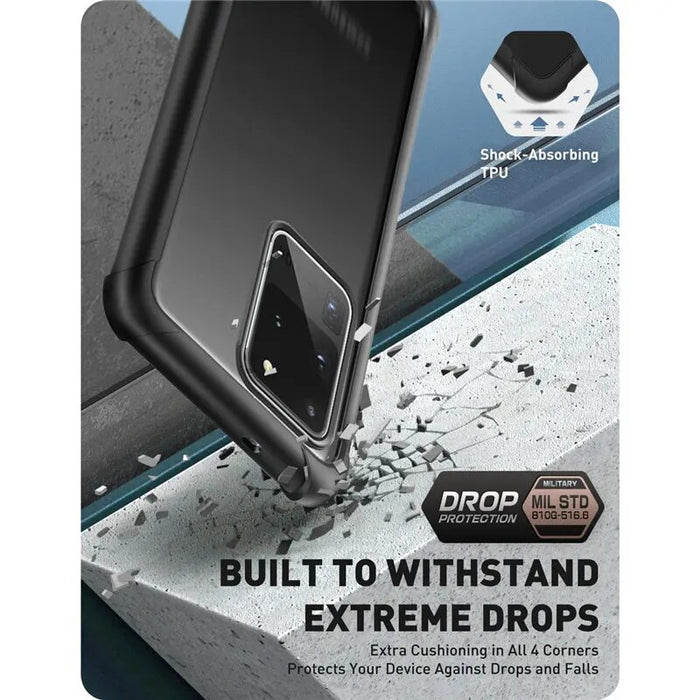 Full-Body Rugged Cover, Built-in Screen Protector With Fingerprint ID For Samsung Galaxy S20 Ultra