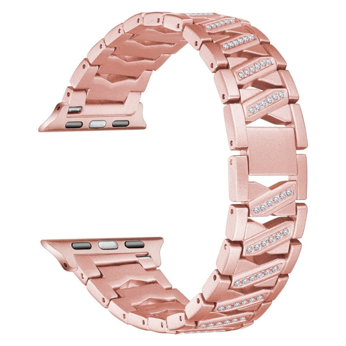 Stainless Steel Multicolour Diamond Strap For Apple Watch