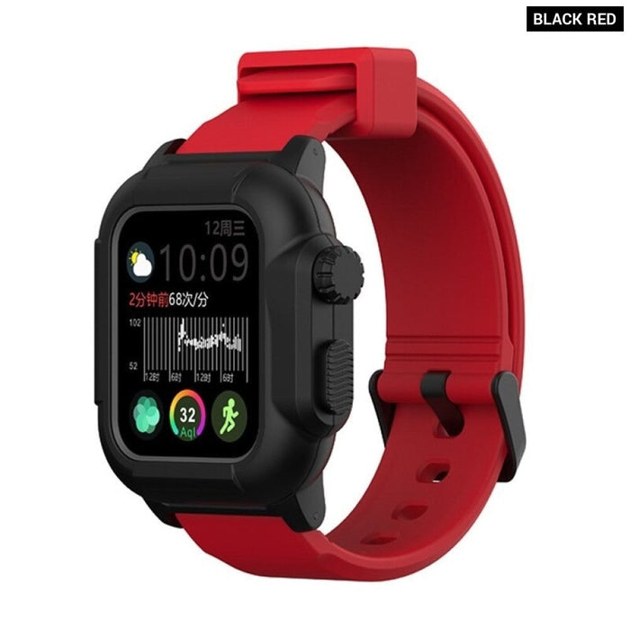 Silicone Waterproof Protective Sports Strap For Apple Watch