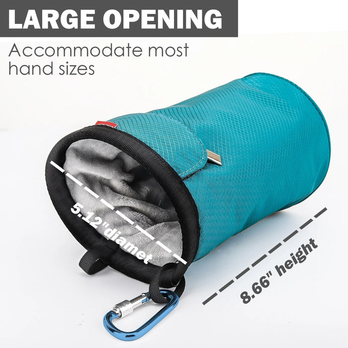 Outdoor arrival high quality light chalk bag for rocking climbing bouldering men and women Climbing gym Magnesium Bag