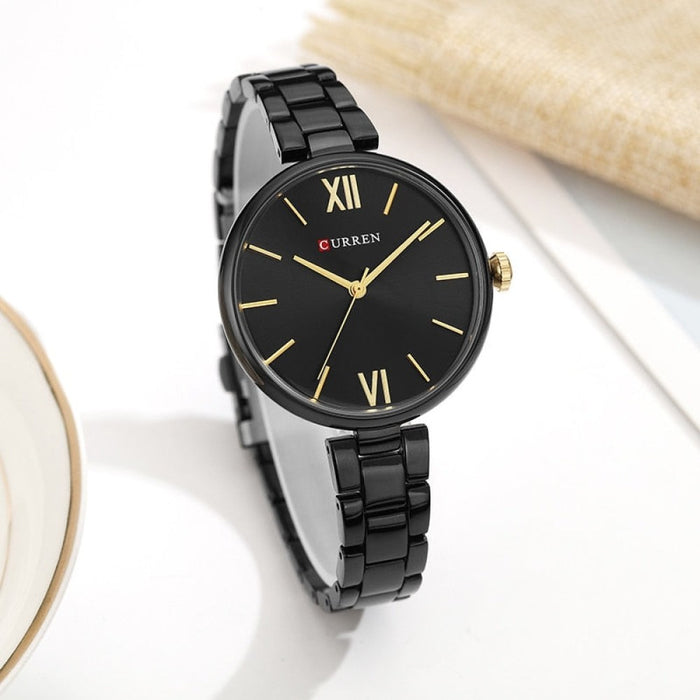 Women Watch Fashion Luxury Watch Reloj Mujer Stainless Steel  Female Clock Quartz Bracelet Wrist Watch