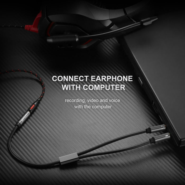 Qgeem 3.5Mm Headphone Splitter For Pc