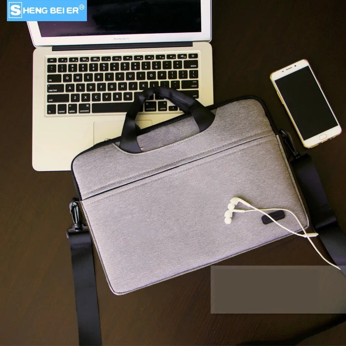 For Macbook Air Pro Mens 11,13.3,14,15.6 Inch Shoulder Messenger Case Hand & Laptop Bag