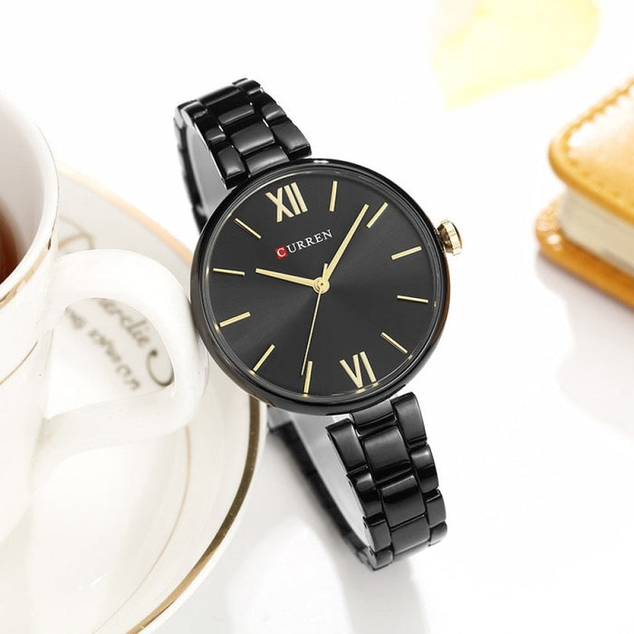 Women Watch Fashion Luxury Watch Reloj Mujer Stainless Steel  Female Clock Quartz Bracelet Wrist Watch