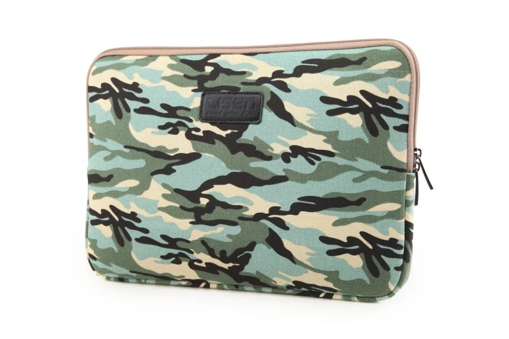 For Macbook Air Pro M1 Ipad 9.7" Unisex 9,10,11,12,13,14,15.6 Inch Sleeve Case Camouflage Laptop Bag