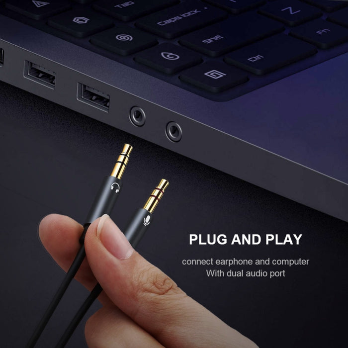 Qgeem 3.5Mm Headphone Splitter For Pc