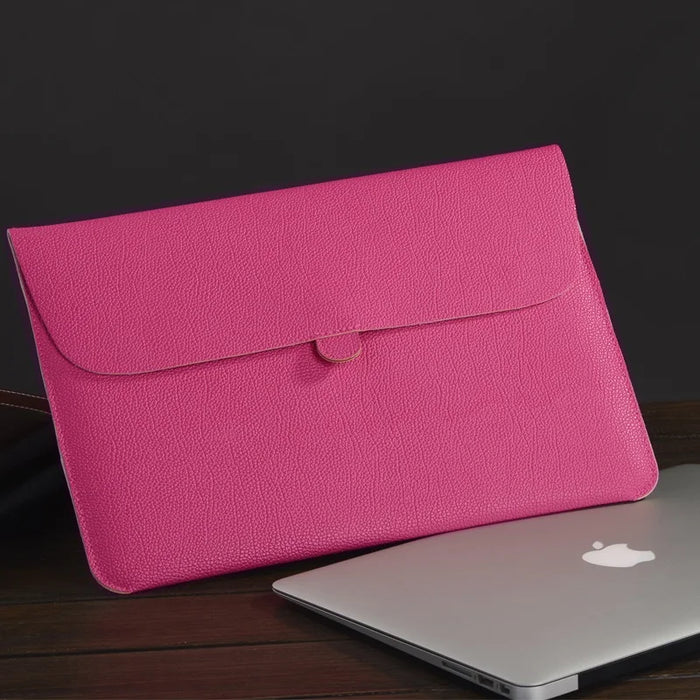 For Macbook Air Pro Retina M Notebook Unisex 11,13.3 Inch Pu Leather Waterproof Sleeve Case Laptop Bag