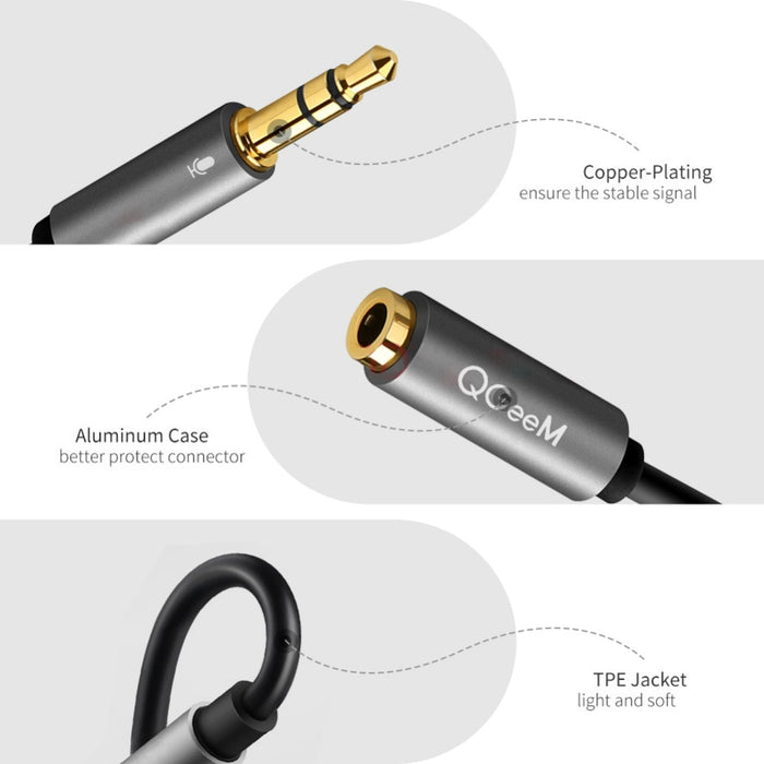 Qgeem 3.5Mm Headphone Splitter For Pc