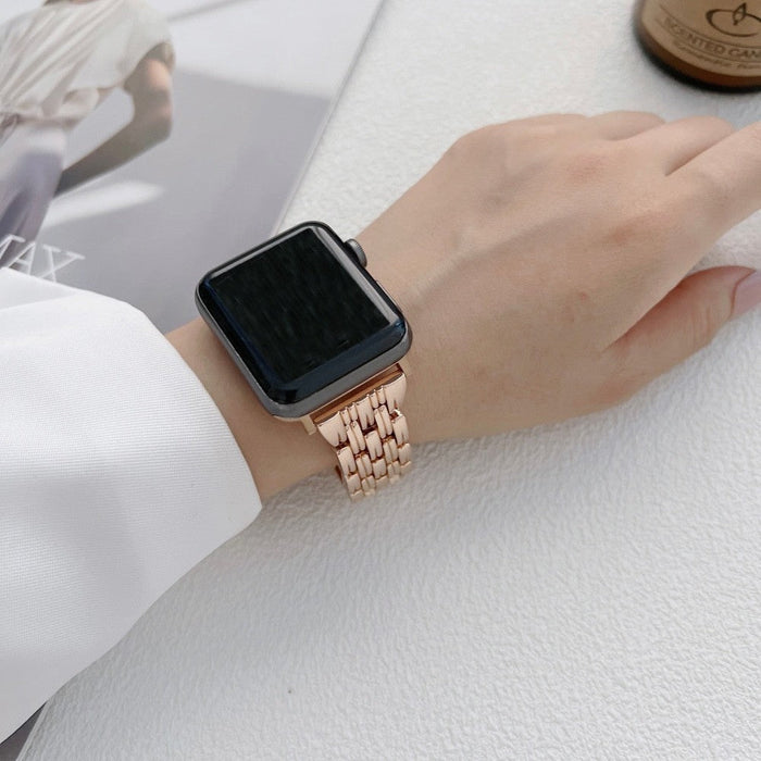 Luxury Diamond Steel Loop Strap For Apple Watch