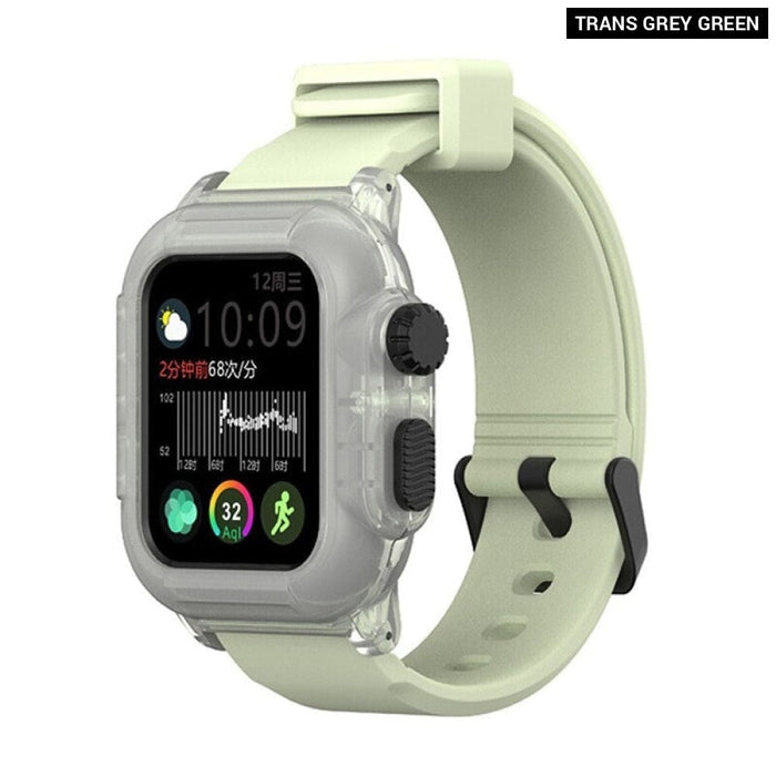 Silicone Waterproof Protective Sports Strap For Apple Watch