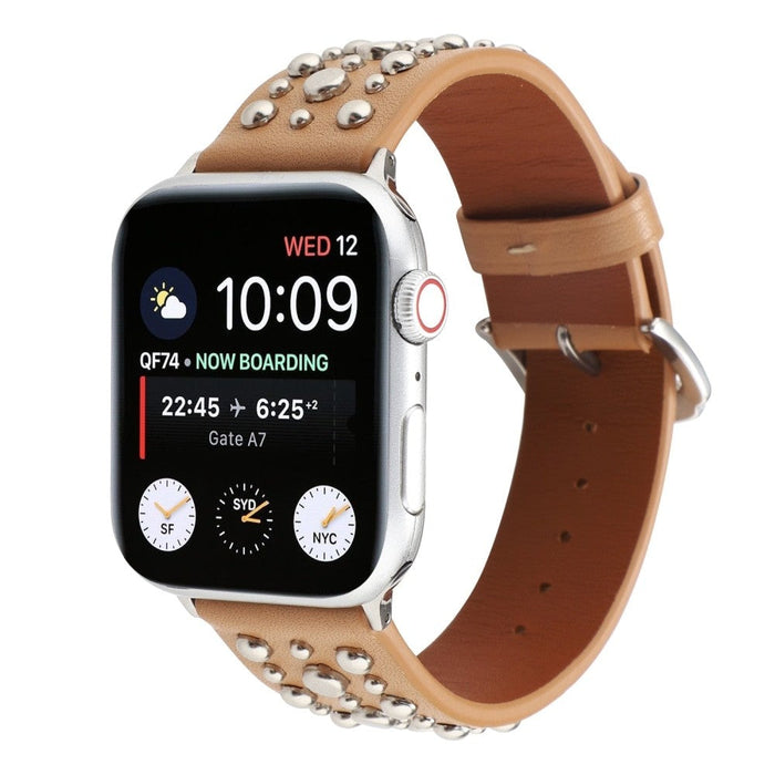 Leather Rivets Bracelet Band for Apple Watch