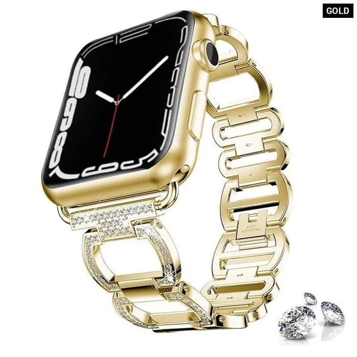 Luxury Metal Diamond Bracelet Strap For Apple Watch