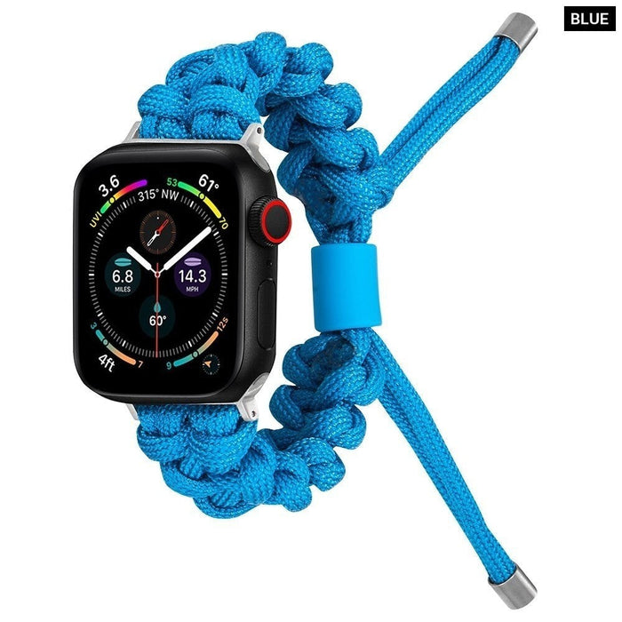 Nylon Braided Watch Band Strap For Apple Watch