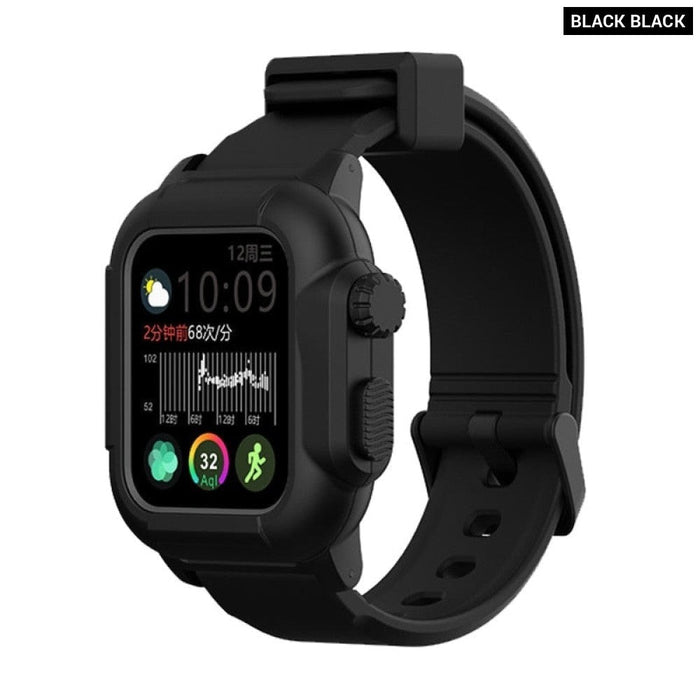 Silicone Waterproof Protective Sports Strap For Apple Watch