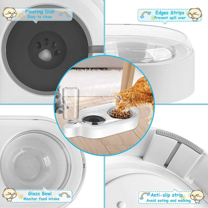 2 In 1 Anti Spill Automatic Water Food Pet Feeder