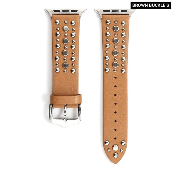 Leather Rivets Bracelet Band for Apple Watch