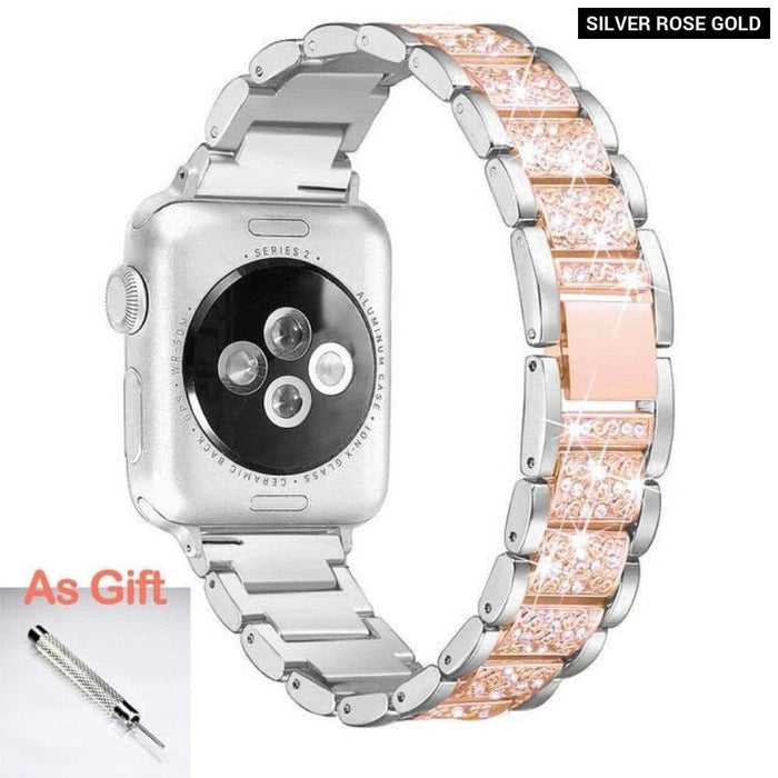 Jewelry Diamond Wrist Chain Strap for Apple Watch