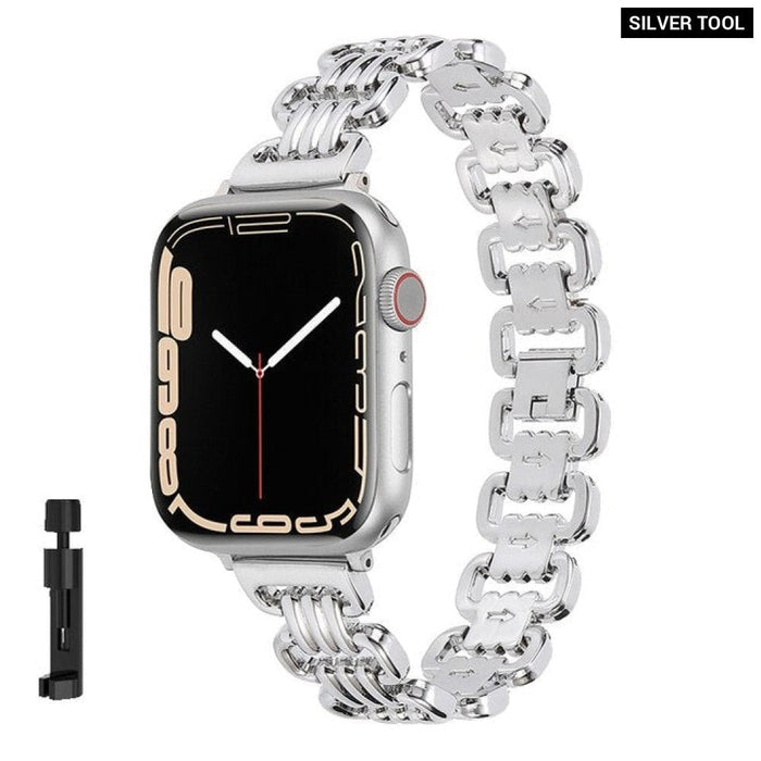 Luxury Steel Watch Strap for Apple Watch