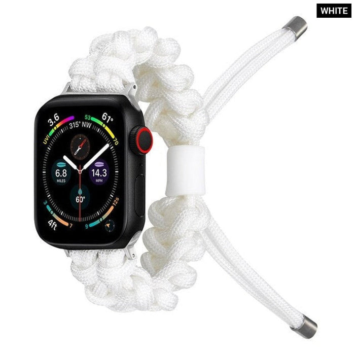 Nylon Braided Watch Band Strap For Apple Watch