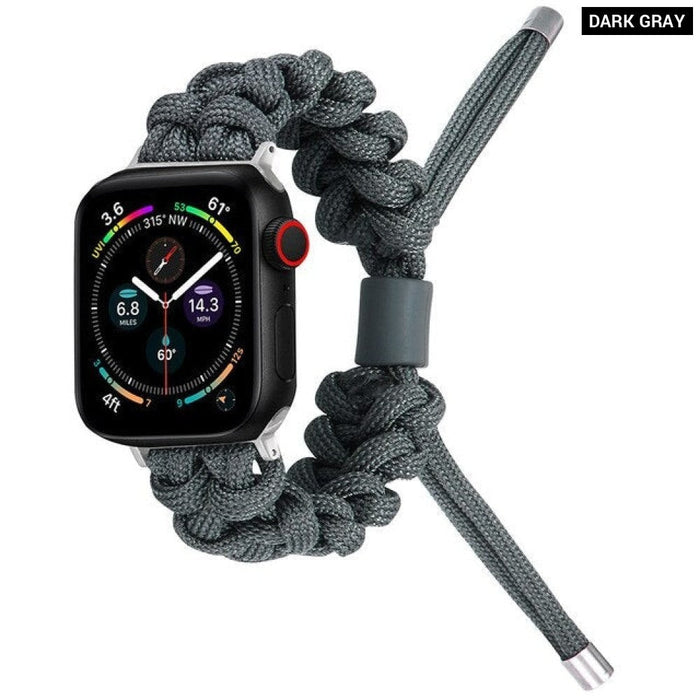 Nylon Braided Watch Band Strap For Apple Watch