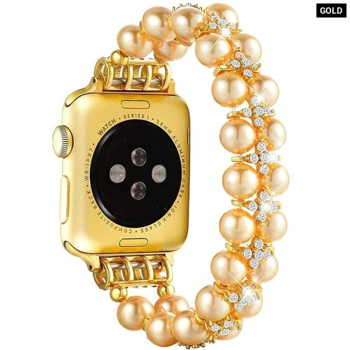 Elastic Pearl Strap for Apple Watch Band