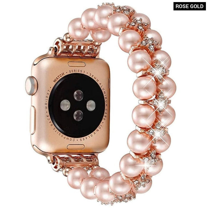 Elastic Pearl Strap for Apple Watch Band