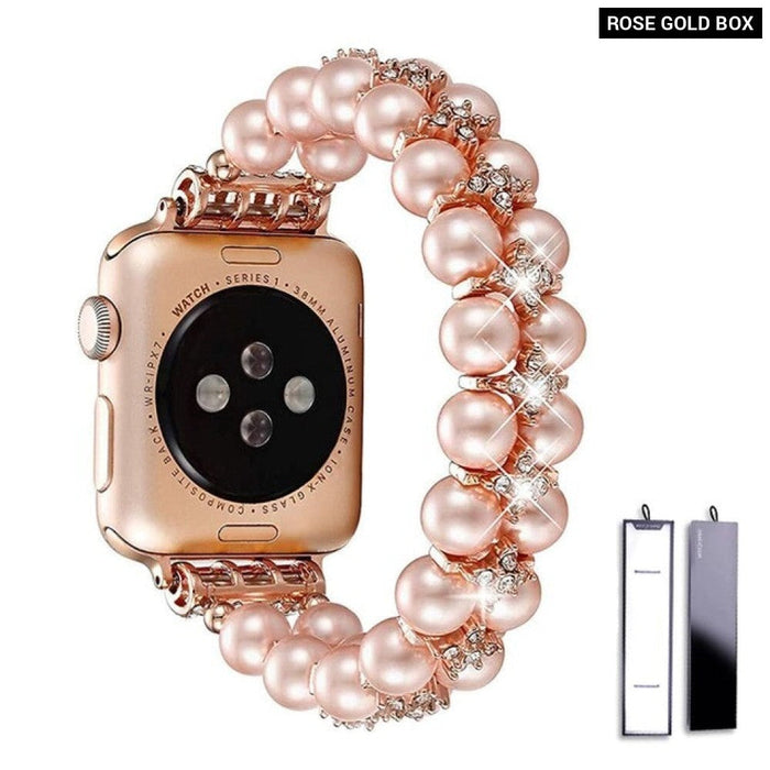 Elastic Pearl Strap for Apple Watch Band