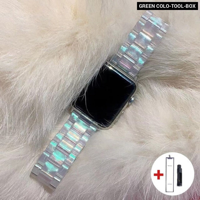 Resin Transparent Bracelet Strap For Apple Watch