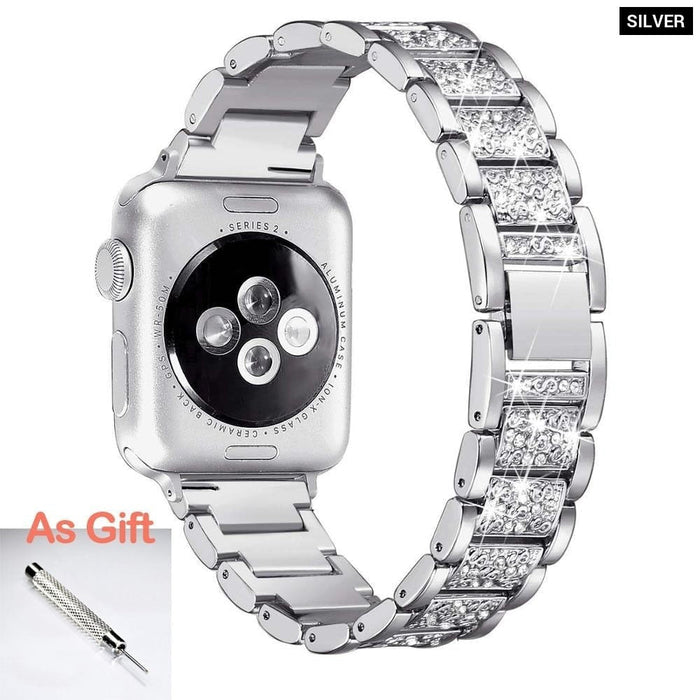 Jewelry Diamond Wrist Chain Strap for Apple Watch